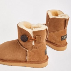 UGG Women's Burleigh Button Mini Natural Chestnut