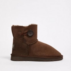 UGG Women's Burleigh Button Mini Natural Chocolate