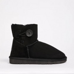 UGG Women's Burleigh Button Mini Natural Black