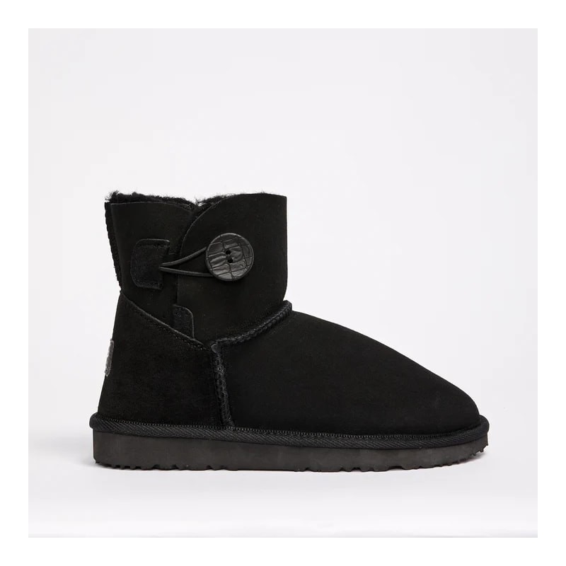 UGG Women's Burleigh Button Mini Natural Black