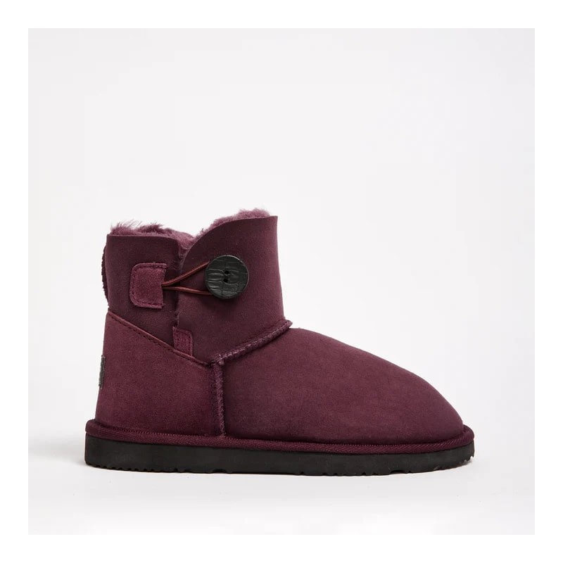 UGG Women's Burleigh Button Mini Natural Raisin