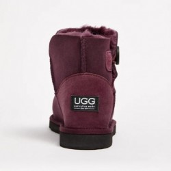 UGG Women's Burleigh Button Mini Natural Raisin