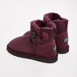 UGG Women's Burleigh Button Mini Natural Raisin