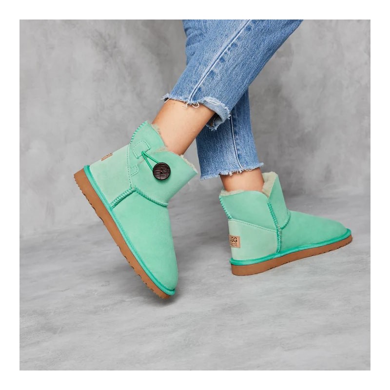 UGG Women's Burleigh Button Mini Colours Aqua