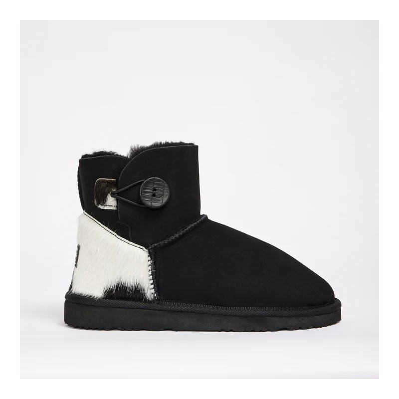 UGG Women's Burleigh Button Mini Calf Black