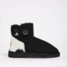 UGG Women's Burleigh Button Mini Calf Black