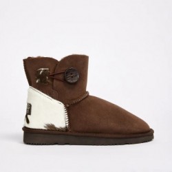 UGG Women's Burleigh Button Mini Calf Chocolate