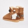 UGG Women's Burleigh Button Mini Calf Chestnut