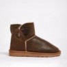 UGG Women's Burleigh Button Bomber Mini Chestnut