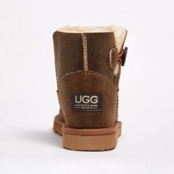 UGG Women's Burleigh Button Bomber Mini Chestnut