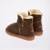 UGG Women's Burleigh Button Bomber Mini Chestnut