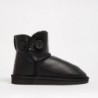 UGG Women's Burleigh Button Mini Nappa Black