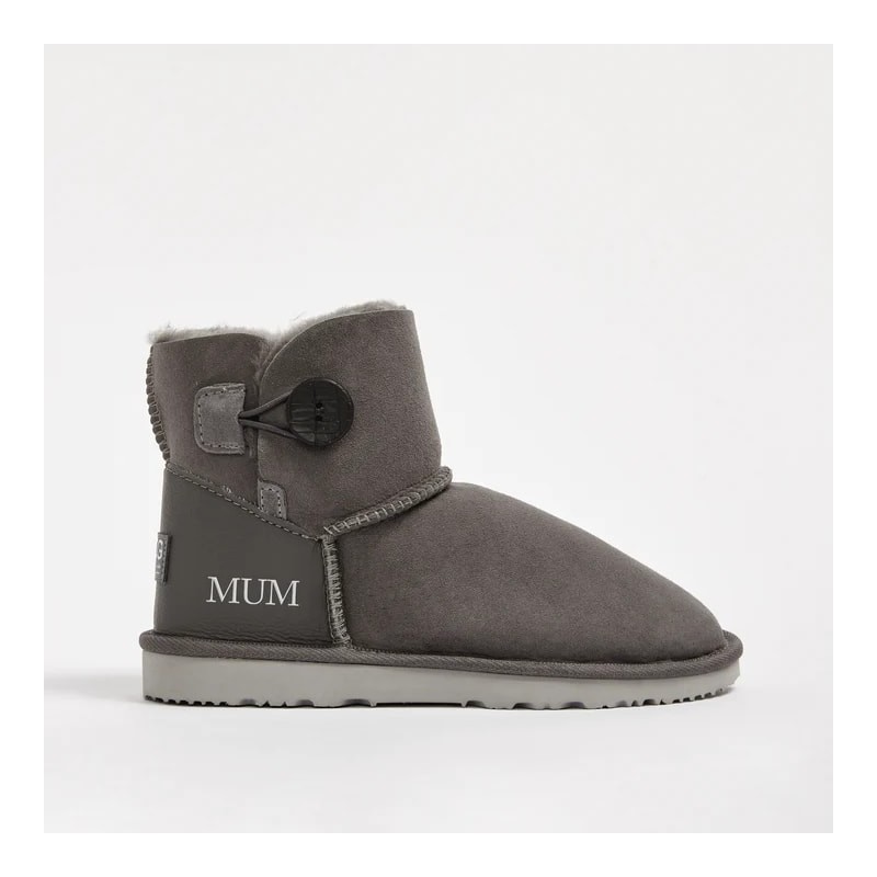 UGG Women's Button Mini Monogram Slate