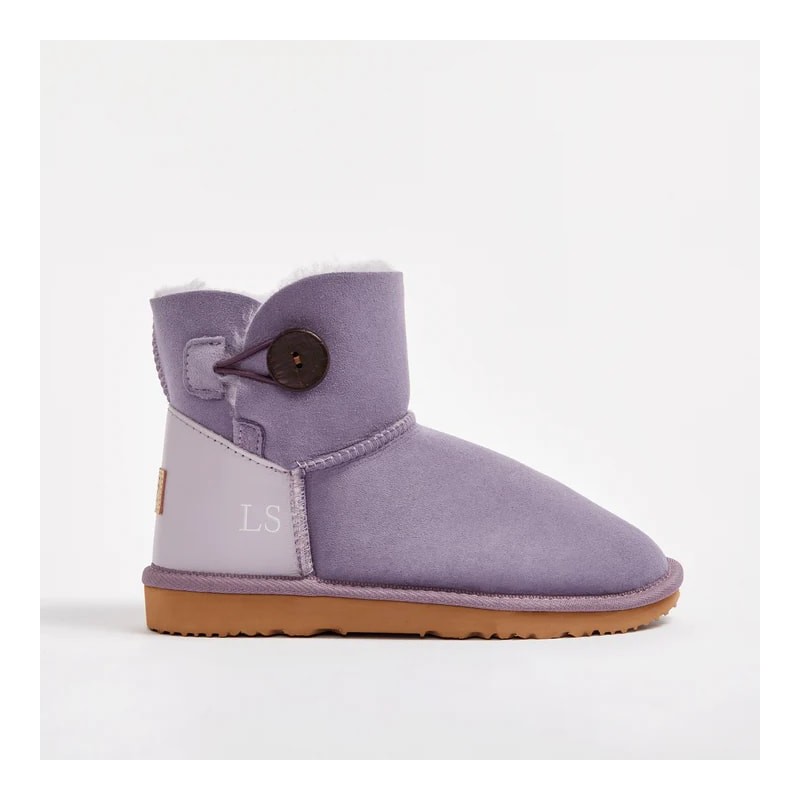 UGG Women's Button Mini Monogram Lilac