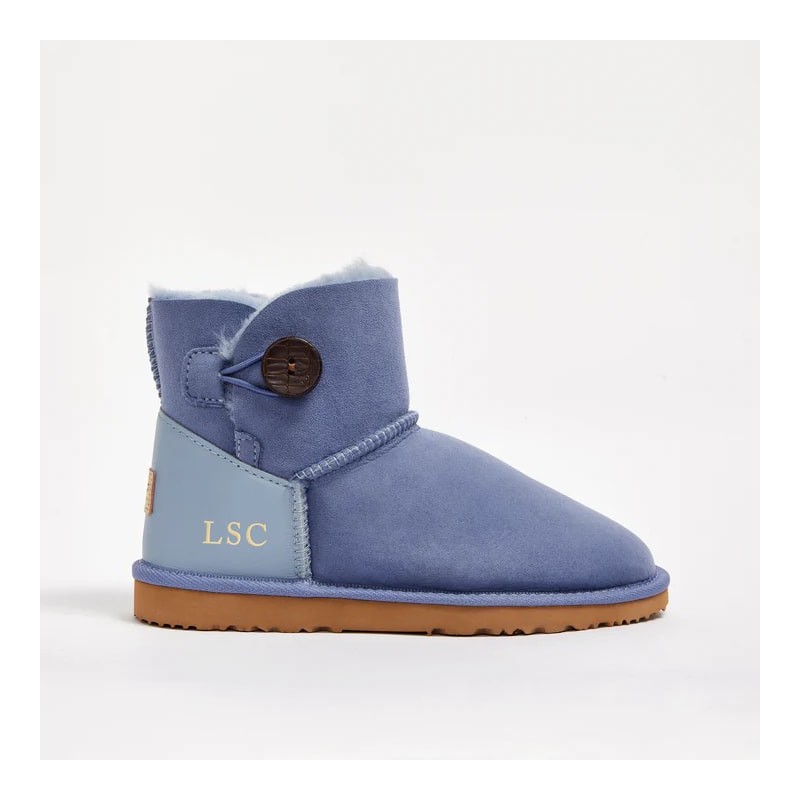 UGG Women's Button Mini Monogram Blue