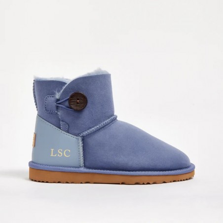 UGG Women's Button Mini Monogram Blue