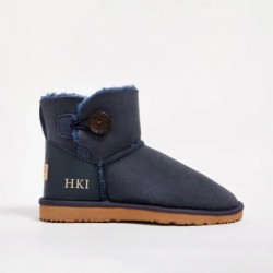 UGG Women's Button Mini Monogram Navy