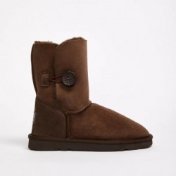 UGG Women's Burleigh Button Mid Natural Chocolate