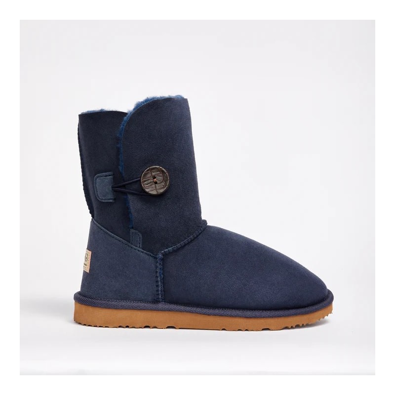 UGG Women's Burleigh Button Mid Natural Navy