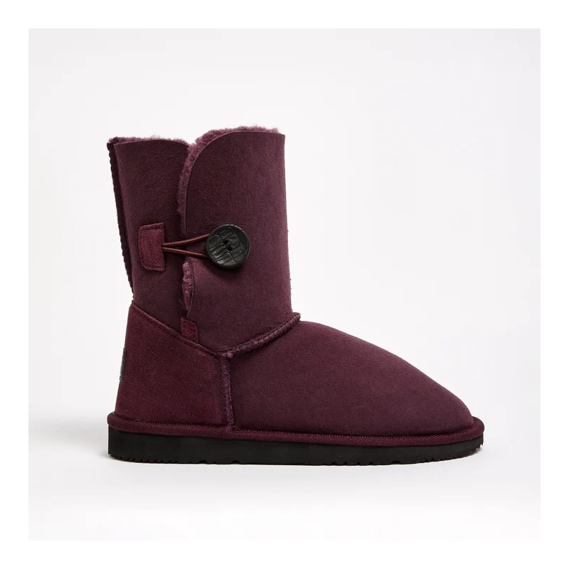 UGG Women's Burleigh Button Mid Natural Raisin