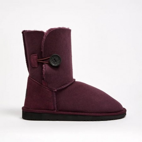 UGG Women's Burleigh Button Mid Natural Raisin