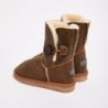 UGG Women's Burleigh Button Bomber Mid Chestnut