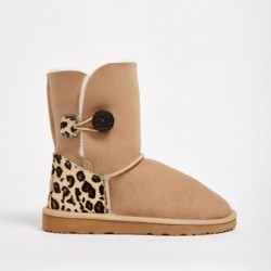 UGG Women's Burleigh Button Mid Baby Leopard Sand