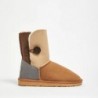 UGG Women's Burleigh Button Tricolour Mid Chestnut