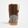 UGG Women's Burleigh Button Tricolour Mid Chestnut