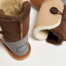 UGG Women's Burleigh Button Tricolour Mid Chestnut