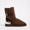 UGG Women's Burleigh Button Mid Calf Chocolate