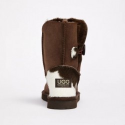 UGG Women's Burleigh Button Mid Calf Chocolate