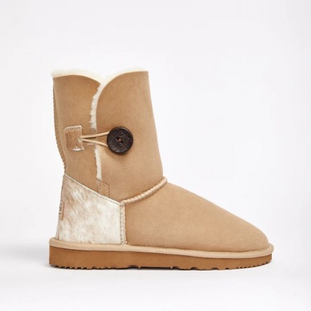 UGG Women's Burleigh Button Mid Calf Sand