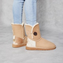 UGG Women's Burleigh Button Mid Calf Sand