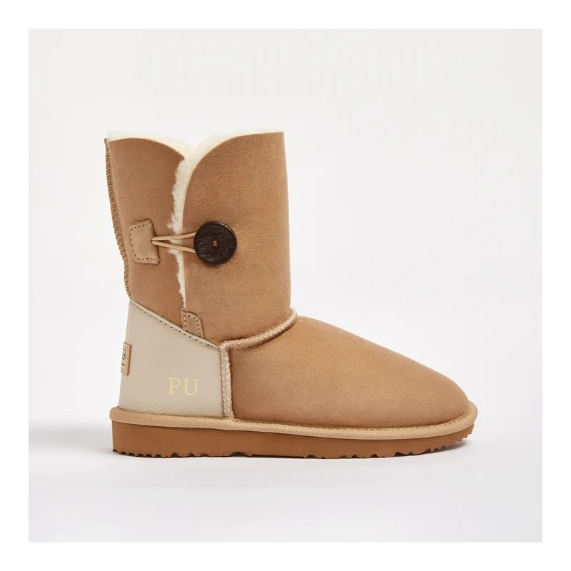 UGG Women's Burleigh Button Mid Monogram Sand