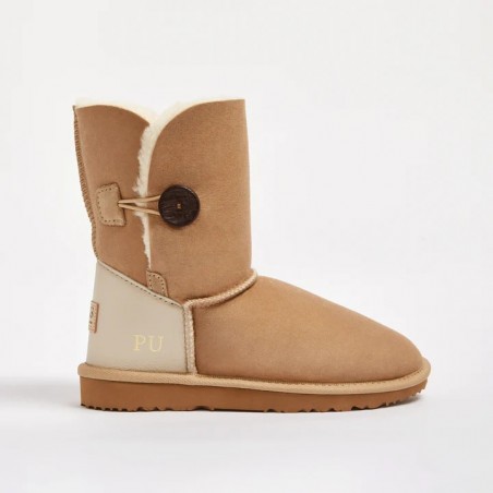 UGG Women's Burleigh Button Mid Monogram Sand