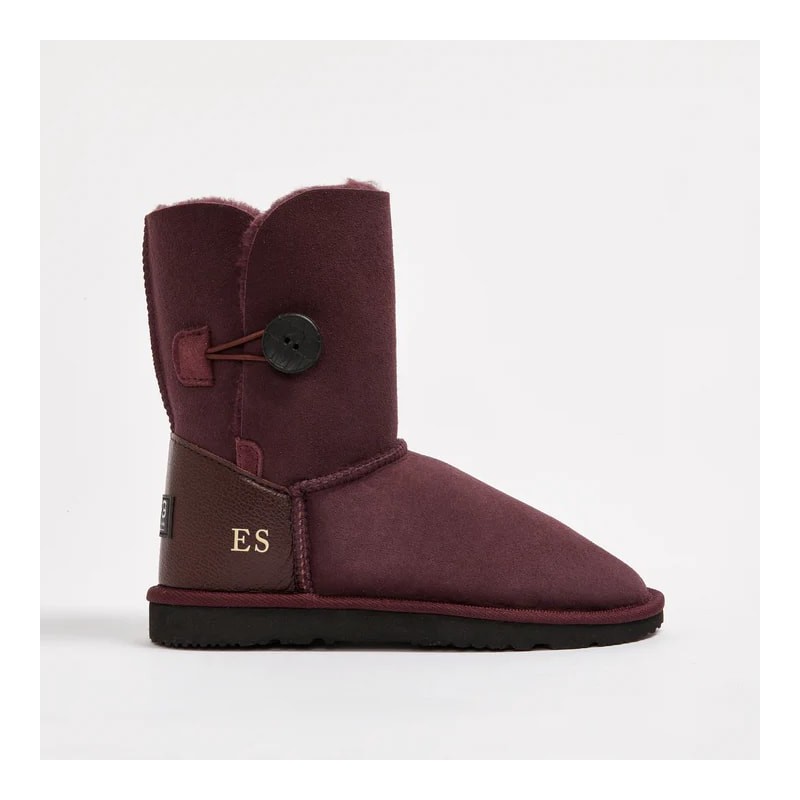 UGG Women's Burleigh Button Mid Monogram Raisin