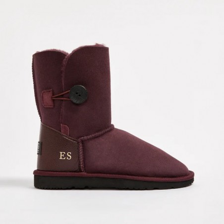 UGG Women's Burleigh Button Mid Monogram Raisin