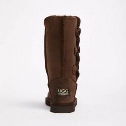 UGG Women's Burleigh Button Triplet Chocolate