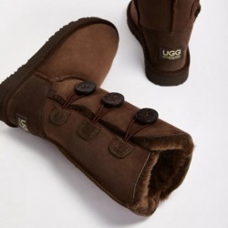 UGG Women's Burleigh Button Triplet Chocolate