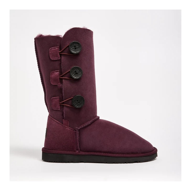 UGG Women's Burleigh Button Triplet Raisin