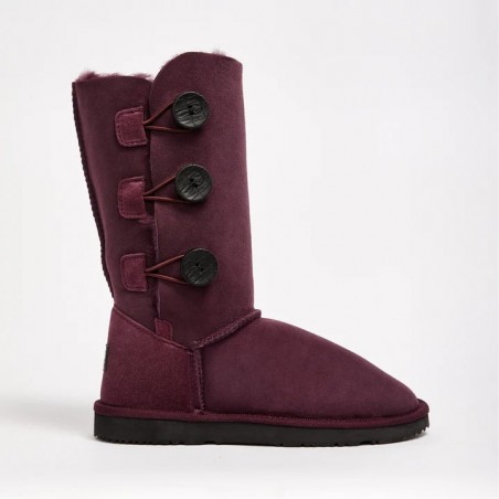 UGG Women's Burleigh Button Triplet Raisin