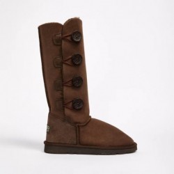 UGG Women's Burleigh Button Quad Chocolate