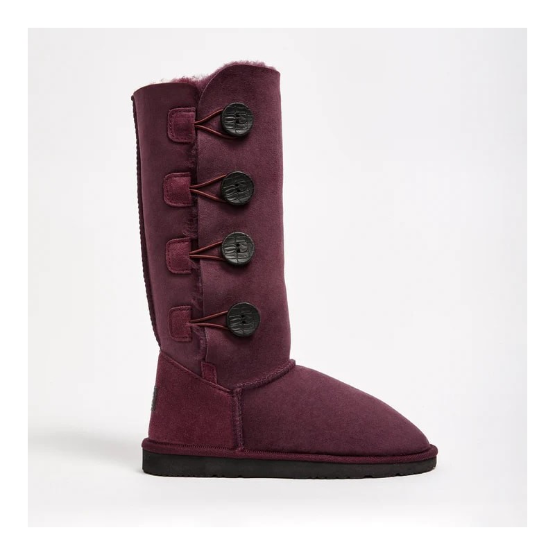 UGG Women's Burleigh Button Quad Raisin