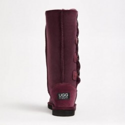 UGG Women's Burleigh Button Quad Raisin