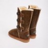 UGG Women's Burleigh Button Triplet Bomber Chestnut