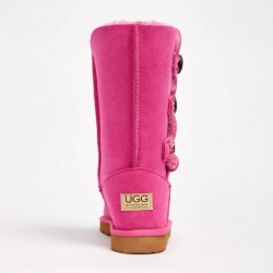 UGG Women's Burleigh Button Triplet Fuchsia