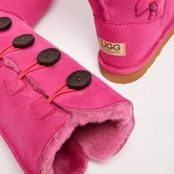 UGG Women's Burleigh Button Quad Fuchsia