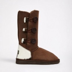 UGG Women's Burleigh Button Triplet Calf Chocolate