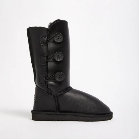 UGG Women's Burleigh Button Triplet Nappa Black